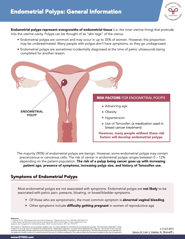 Endometrial Polyps General Information