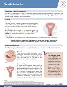 Fibroids: Evaluation - Gynaecology Collaboration