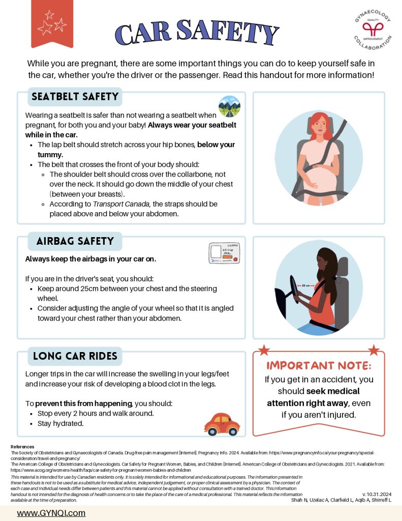 Car Safety Handout Image