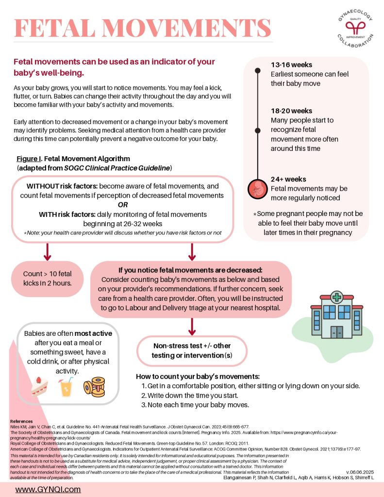 Fetal Movements Handout Image
