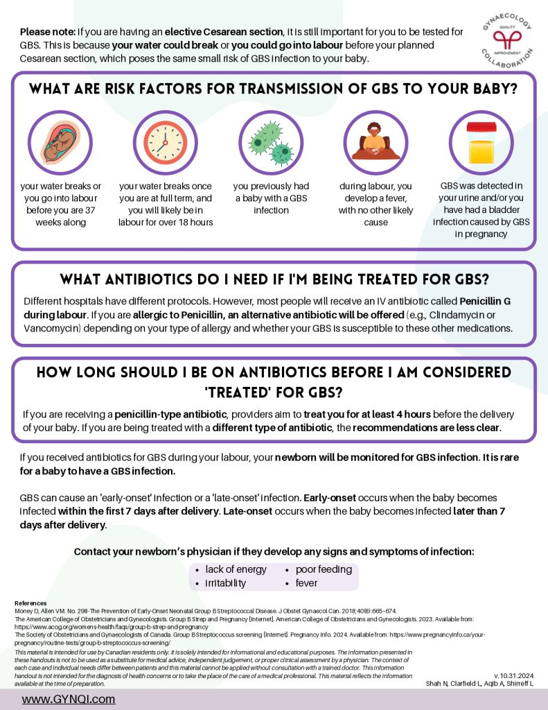 Group B Strep Screen Handout Image