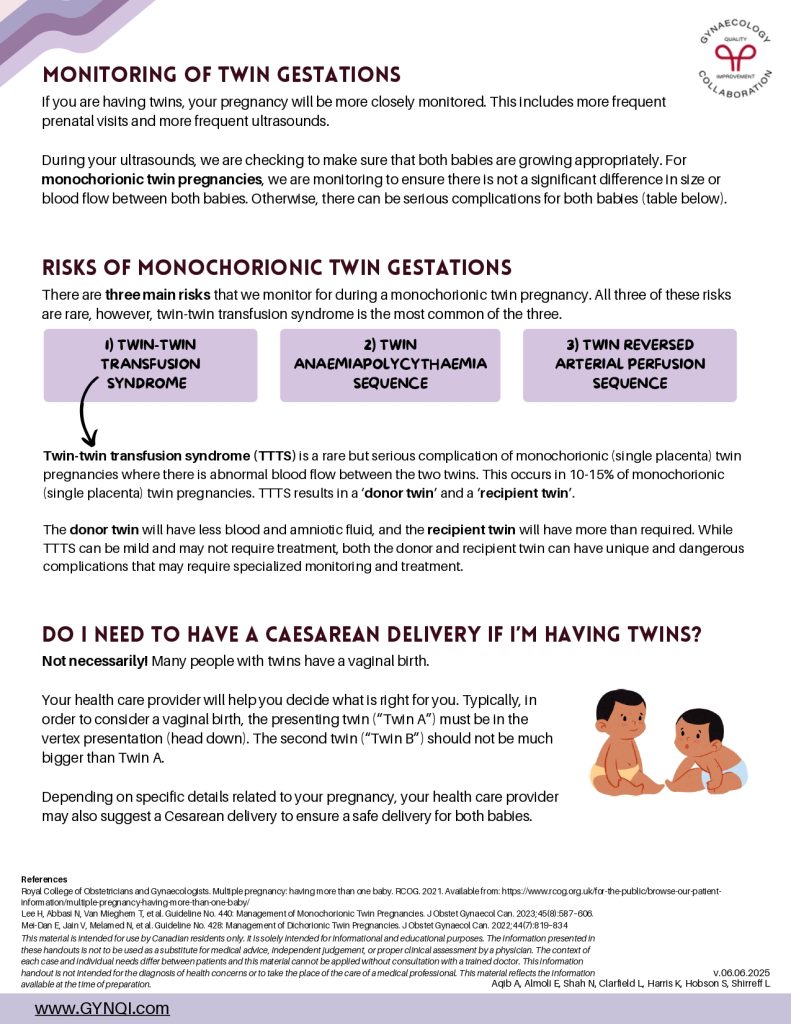 Multiple Gestation Handout Image