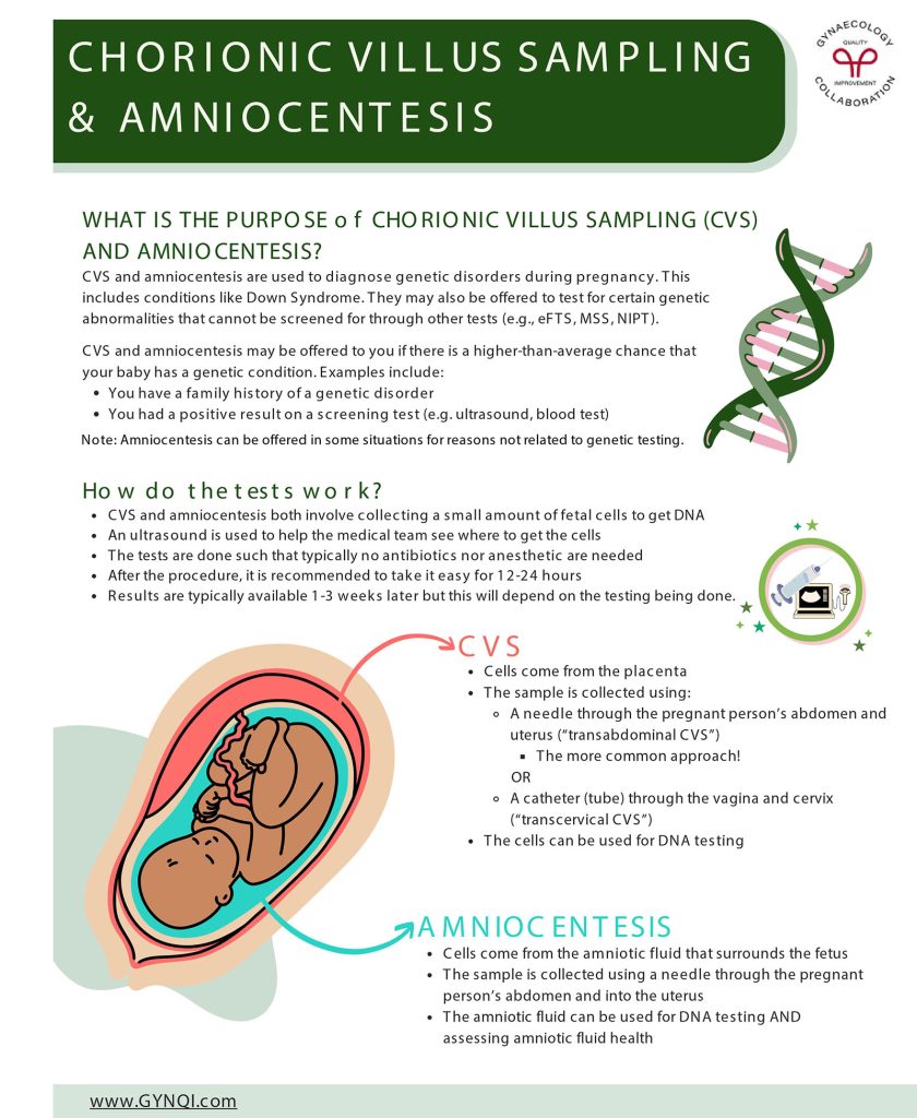 Prenatal Diagnostic Testing Handout Image