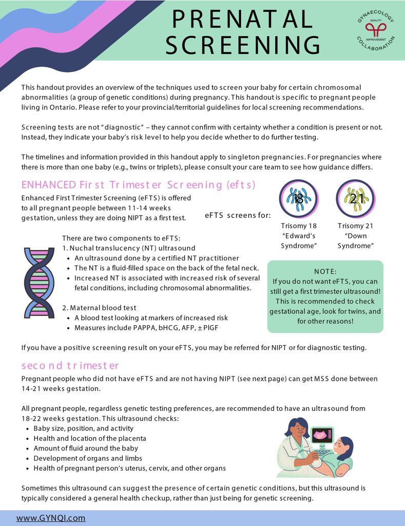 Prenatal Screening Handout Image